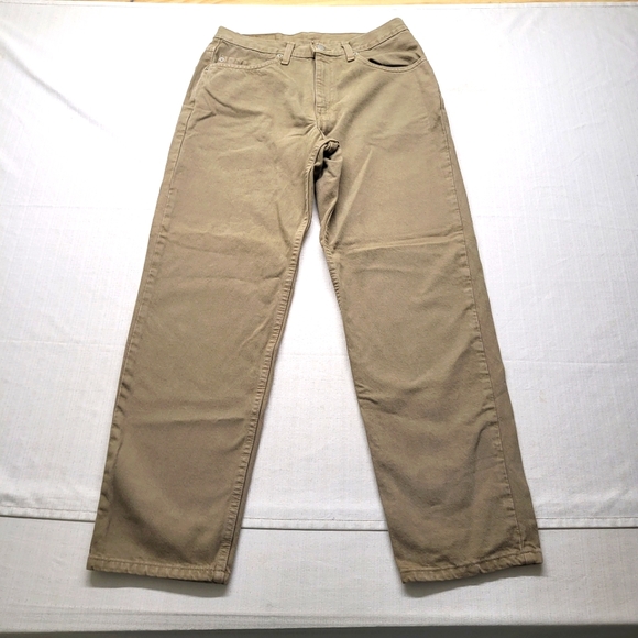 VTG Levis 550 Jeans Mens 31/30 Tan Denim Relaxed Straight 90s Y2K Retro USA - Picture 8 of 14